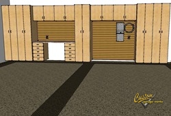 Garage cabinets rendering