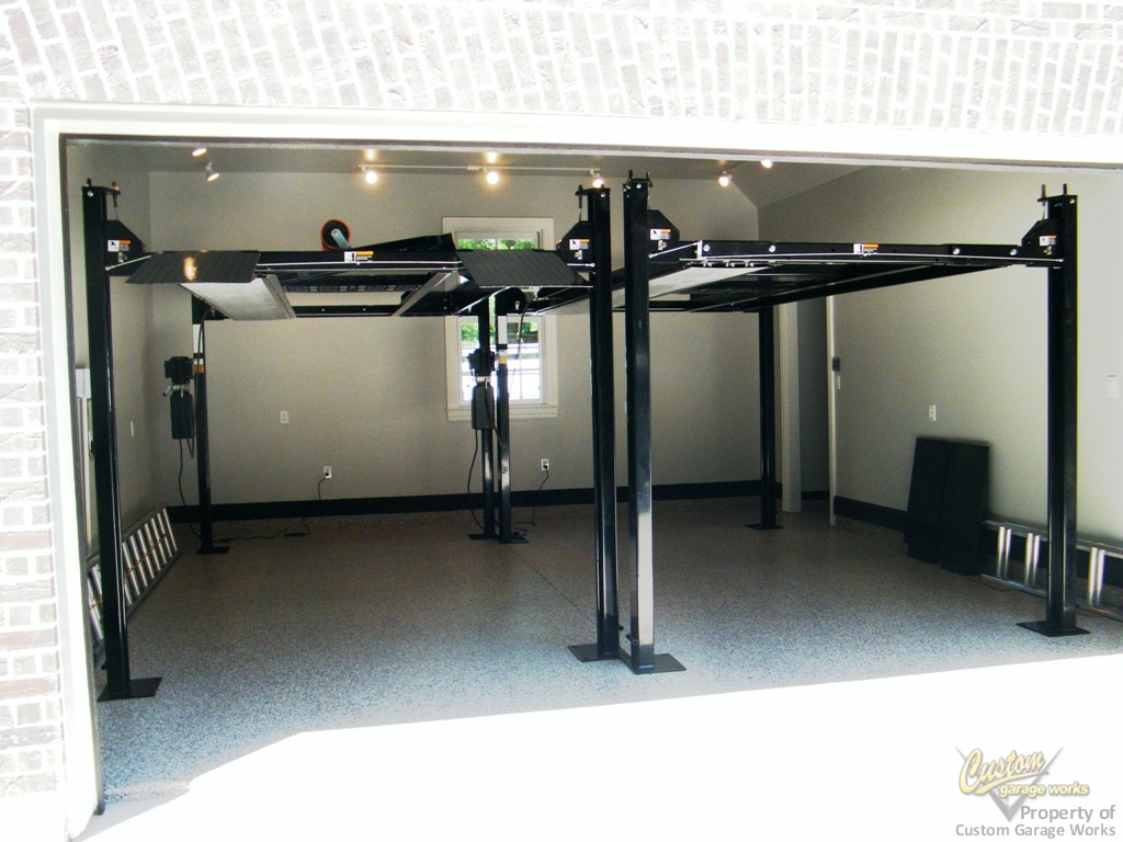 Garage Car Lifts Installed By Custom Garage Works In Fort Worth, TX