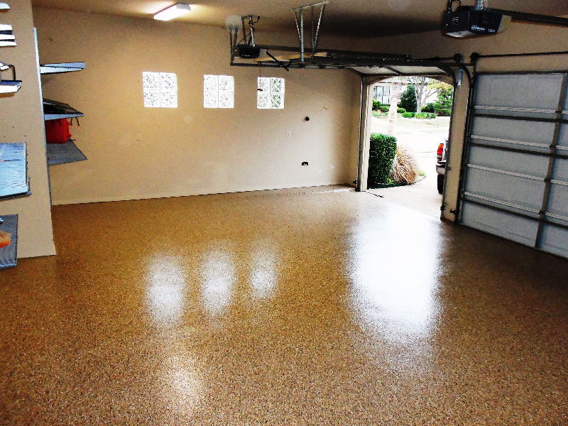Finished Custom Garage Floors By Custom Garage Works In Dallas, TX