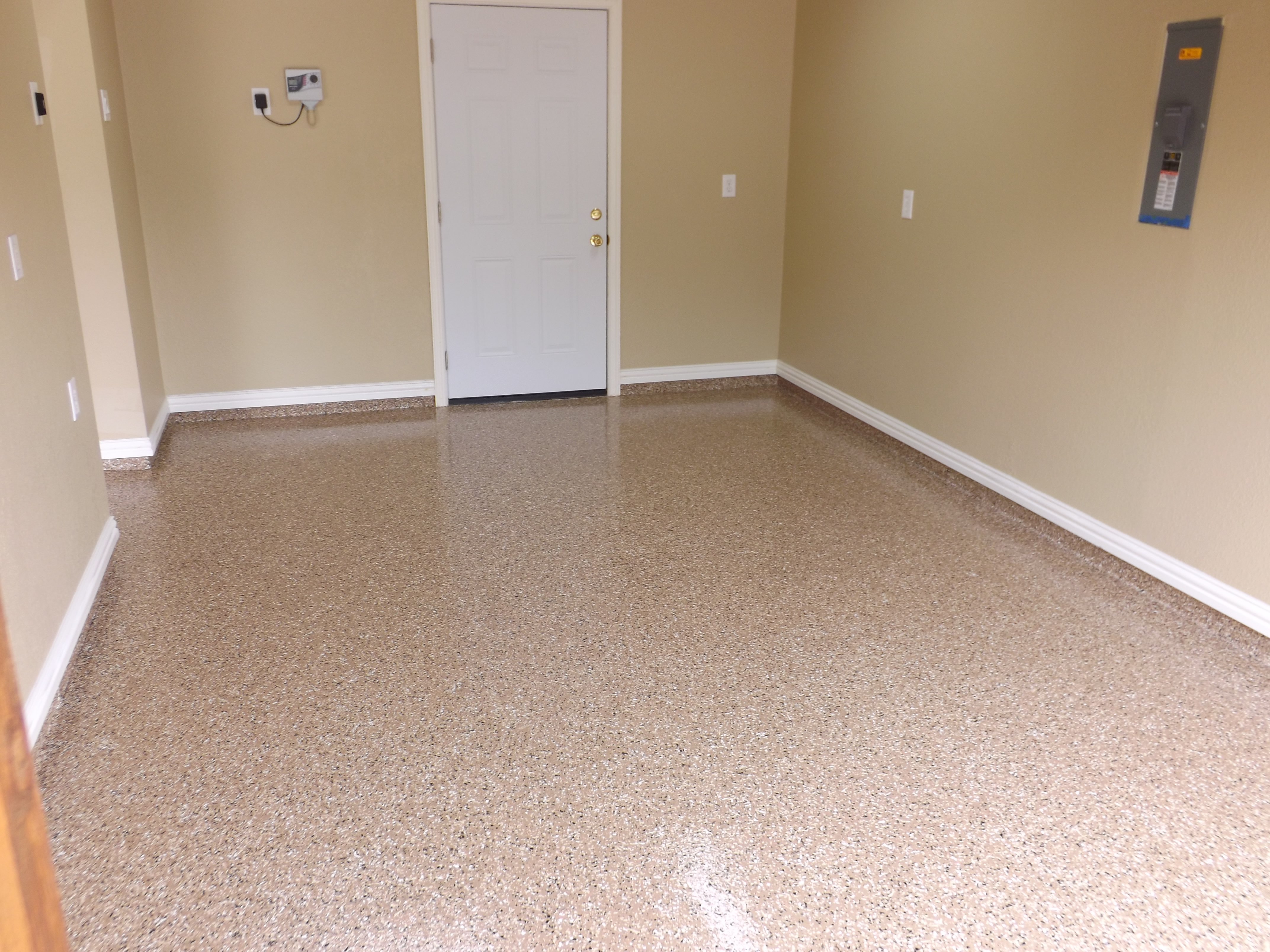 Finished Custom Garage Floors By Custom Garage Works In Dallas, TX